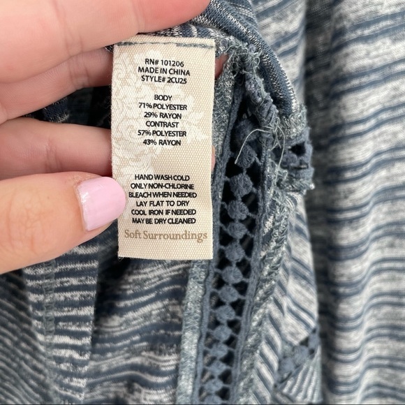 Soft Surroundings Dylan Swing Striped Tunic - Picture 7 of 9